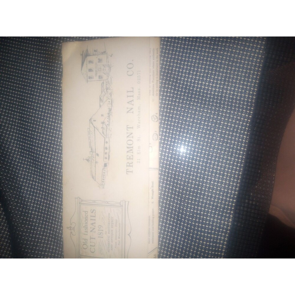 Vintage Tremont Nail Co. HISTORY OF CUT NAILS IN AMERICA